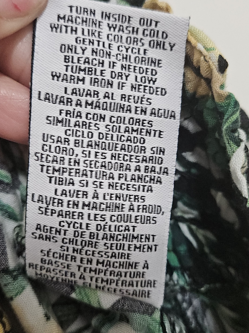 Boom Boom Jeans Tropical Rayon Wide Leg Palazzo Pants L - Picture 8 of 10